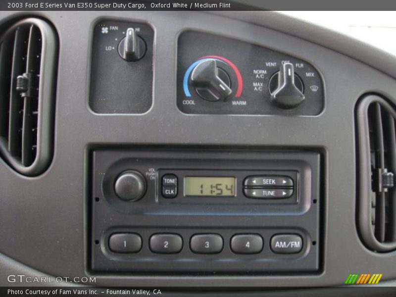 Oxford White / Medium Flint 2003 Ford E Series Van E350 Super Duty Cargo