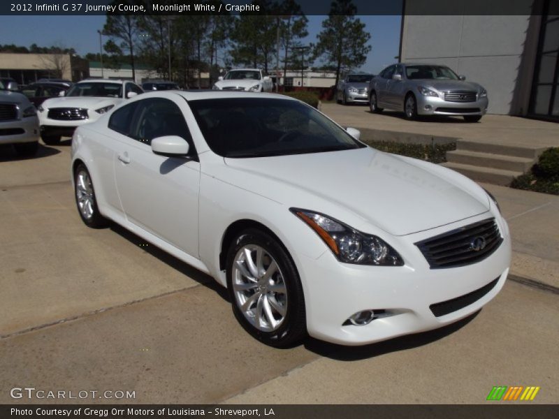 Moonlight White / Graphite 2012 Infiniti G 37 Journey Coupe
