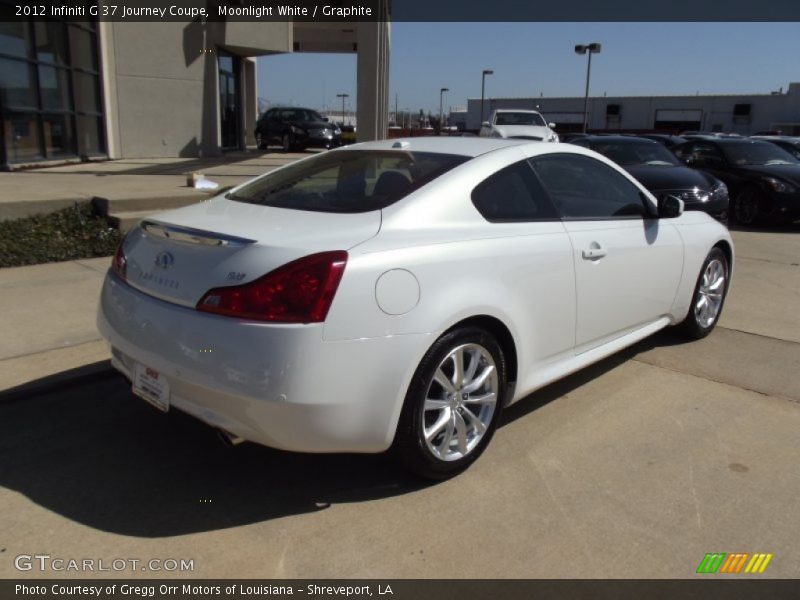 Moonlight White / Graphite 2012 Infiniti G 37 Journey Coupe