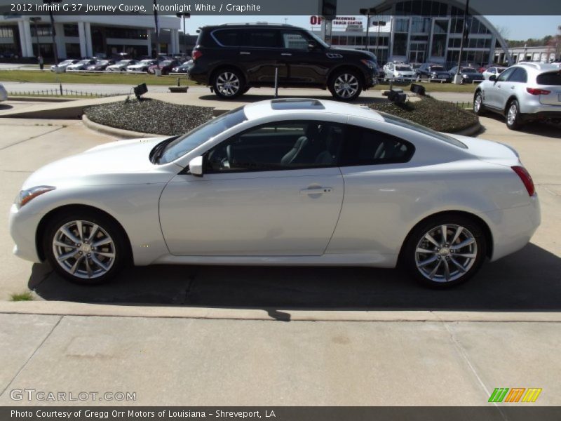 Moonlight White / Graphite 2012 Infiniti G 37 Journey Coupe