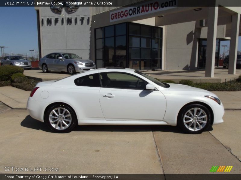 Moonlight White / Graphite 2012 Infiniti G 37 Journey Coupe