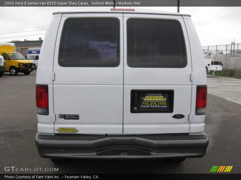 Oxford White / Medium Flint 2003 Ford E Series Van E350 Super Duty Cargo