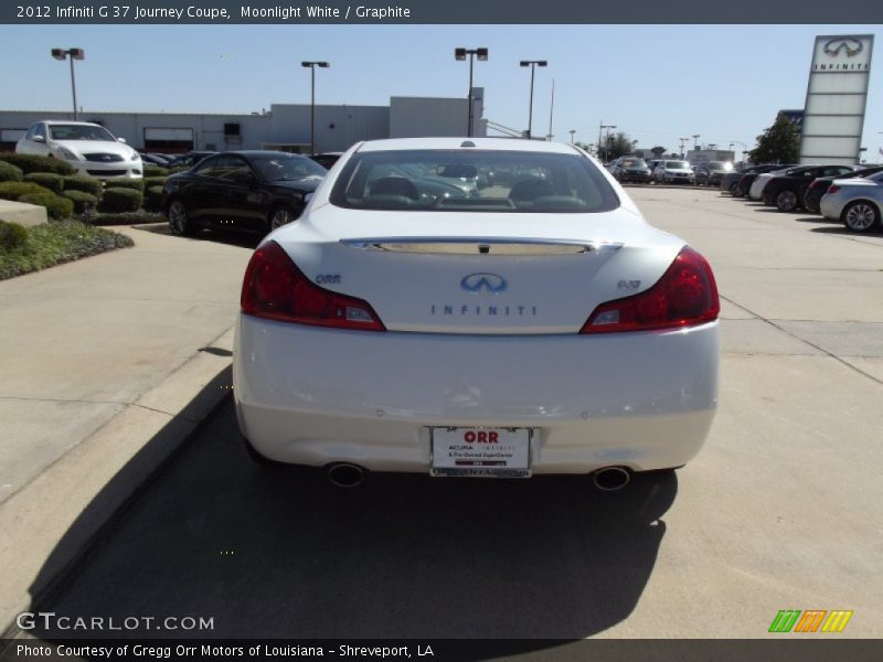 Moonlight White / Graphite 2012 Infiniti G 37 Journey Coupe