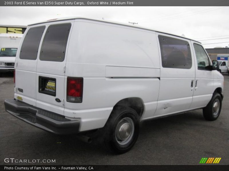 Oxford White / Medium Flint 2003 Ford E Series Van E350 Super Duty Cargo