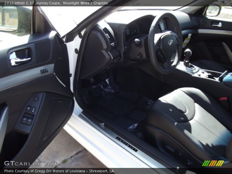Moonlight White / Graphite 2012 Infiniti G 37 Journey Coupe