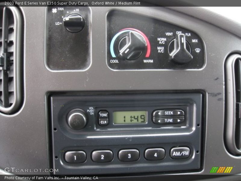 Oxford White / Medium Flint 2003 Ford E Series Van E350 Super Duty Cargo