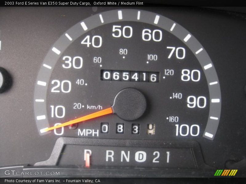 Oxford White / Medium Flint 2003 Ford E Series Van E350 Super Duty Cargo