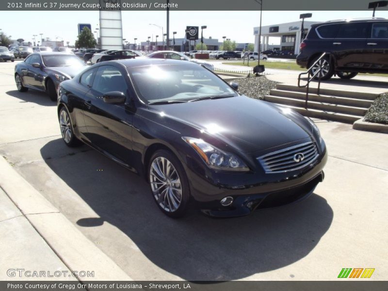 Black Obsidian / Graphite 2012 Infiniti G 37 Journey Coupe