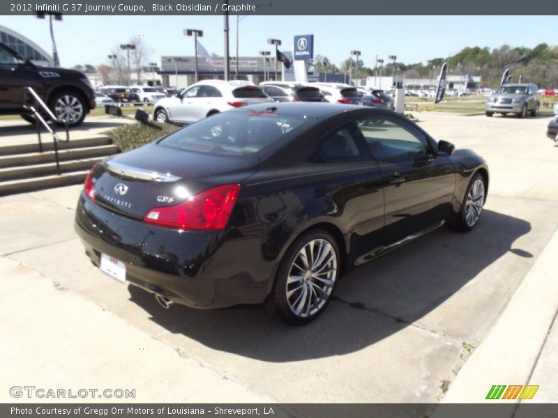 Black Obsidian / Graphite 2012 Infiniti G 37 Journey Coupe