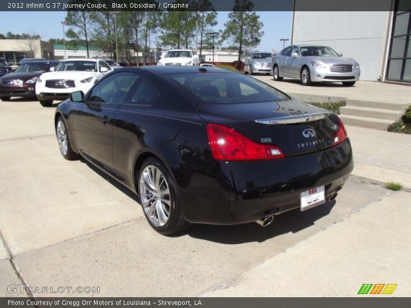 Black Obsidian / Graphite 2012 Infiniti G 37 Journey Coupe