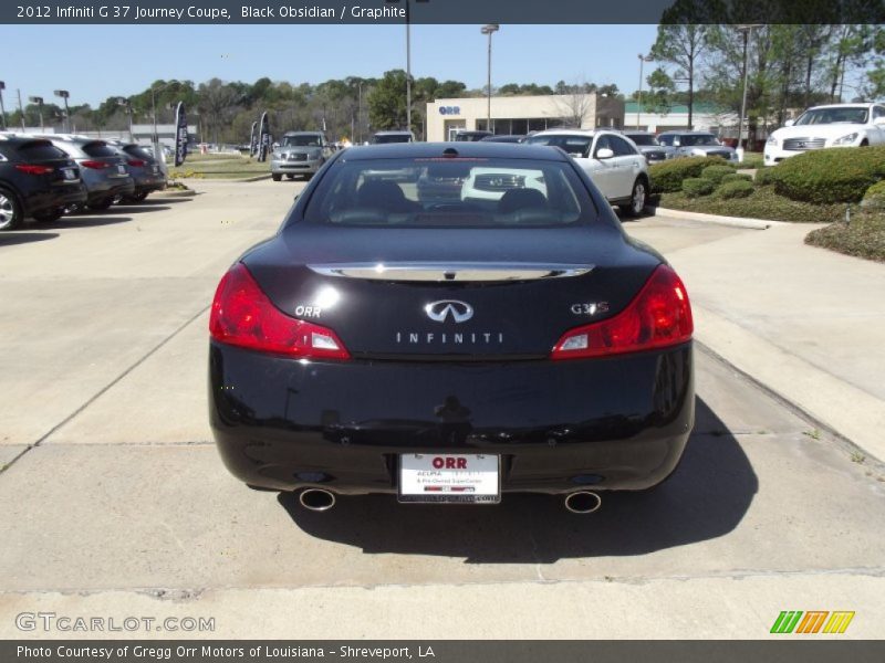 Black Obsidian / Graphite 2012 Infiniti G 37 Journey Coupe