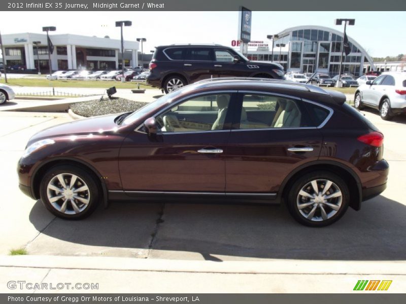 Midnight Garnet / Wheat 2012 Infiniti EX 35 Journey