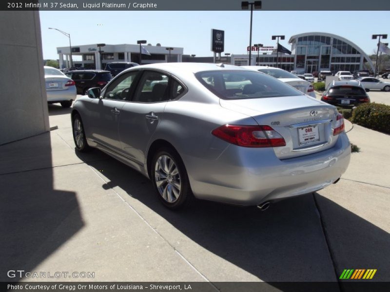 Liquid Platinum / Graphite 2012 Infiniti M 37 Sedan