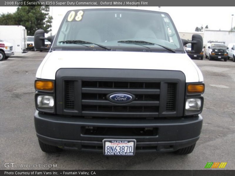 Oxford White / Medium Flint 2008 Ford E Series Van E350 Super Duty Commericial