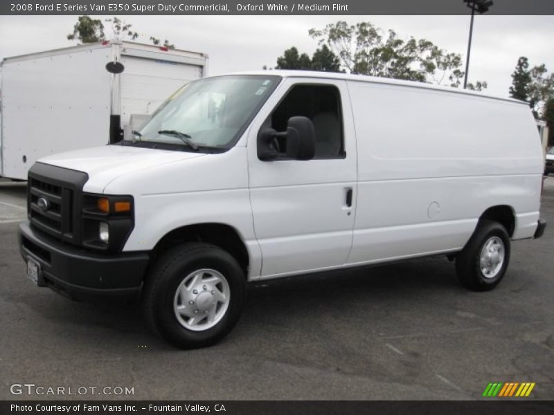 Oxford White / Medium Flint 2008 Ford E Series Van E350 Super Duty Commericial