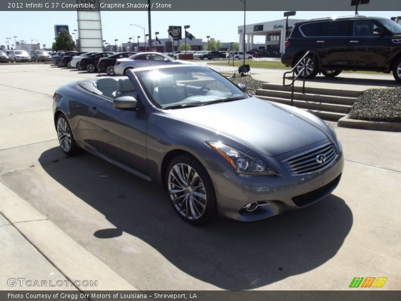 Graphite Shadow / Stone 2012 Infiniti G 37 Convertible