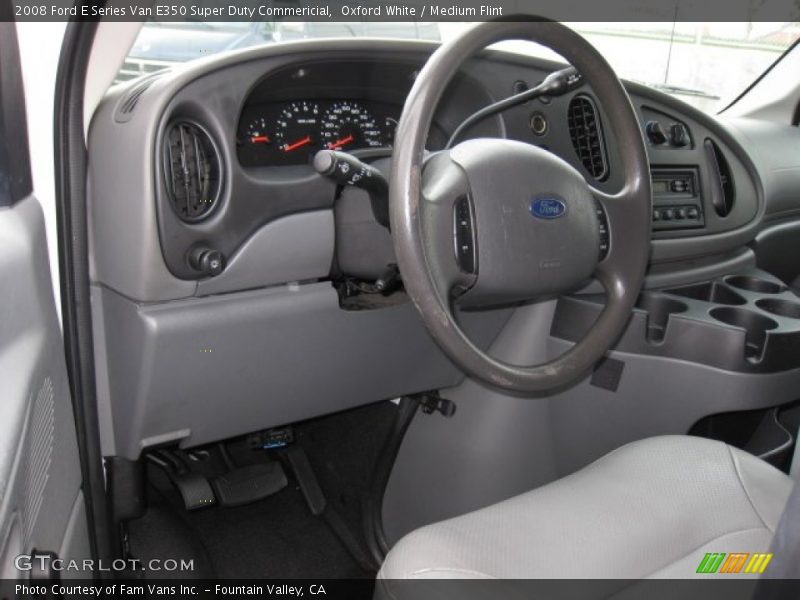 Oxford White / Medium Flint 2008 Ford E Series Van E350 Super Duty Commericial