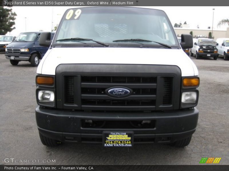 Oxford White / Medium Flint 2009 Ford E Series Van E350 Super Duty Cargo