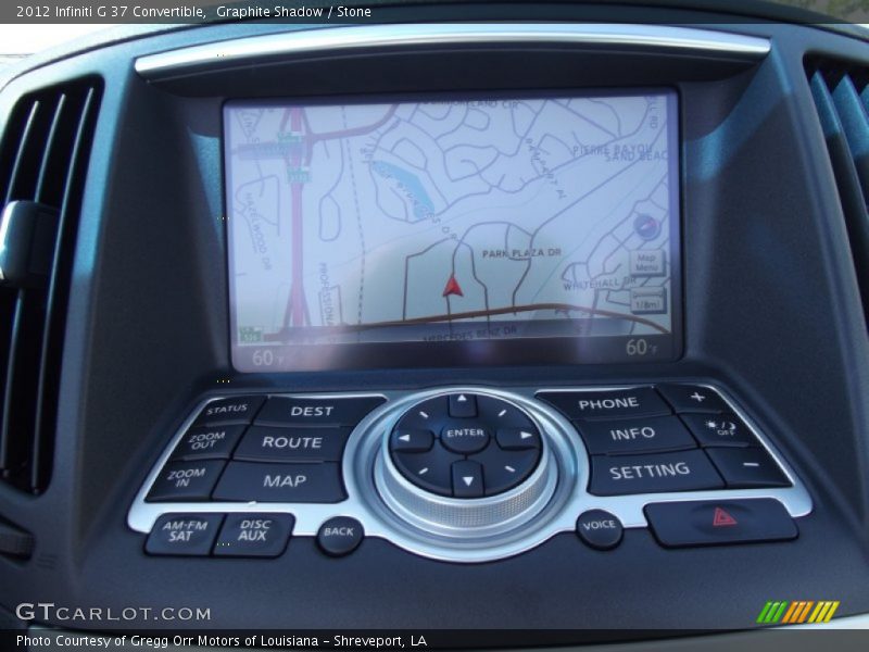 Navigation of 2012 G 37 Convertible