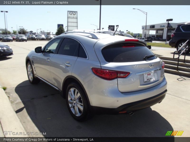 Liquid Platinum / Graphite 2012 Infiniti FX 35