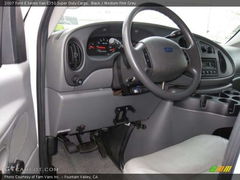 Black / Medium Flint Grey 2007 Ford E Series Van E350 Super Duty Cargo