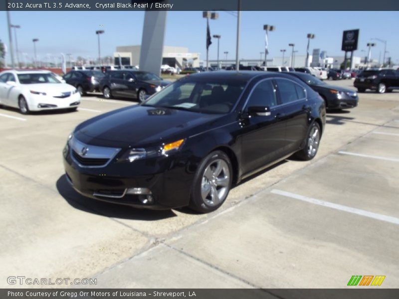 Crystal Black Pearl / Ebony 2012 Acura TL 3.5 Advance
