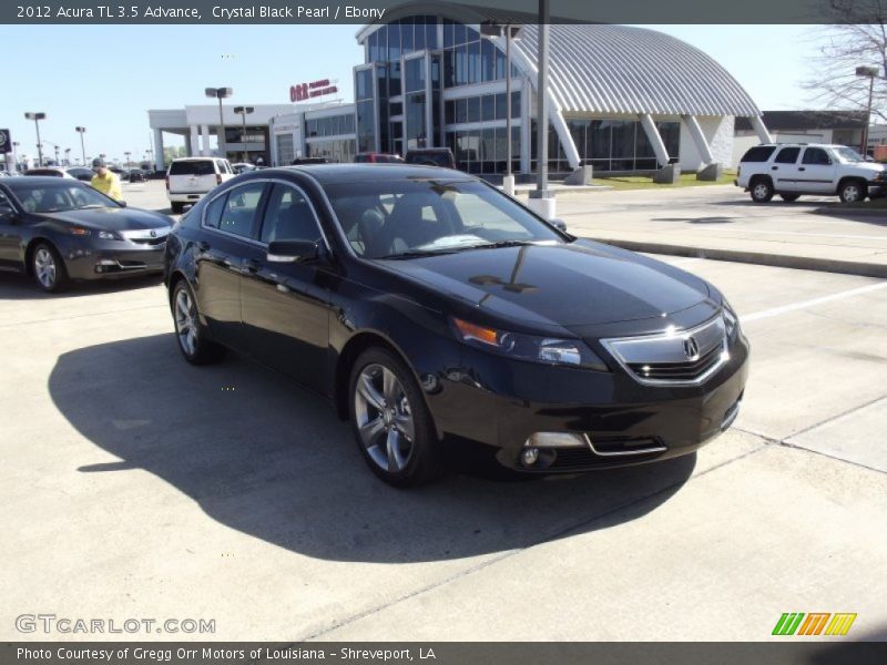 Crystal Black Pearl / Ebony 2012 Acura TL 3.5 Advance
