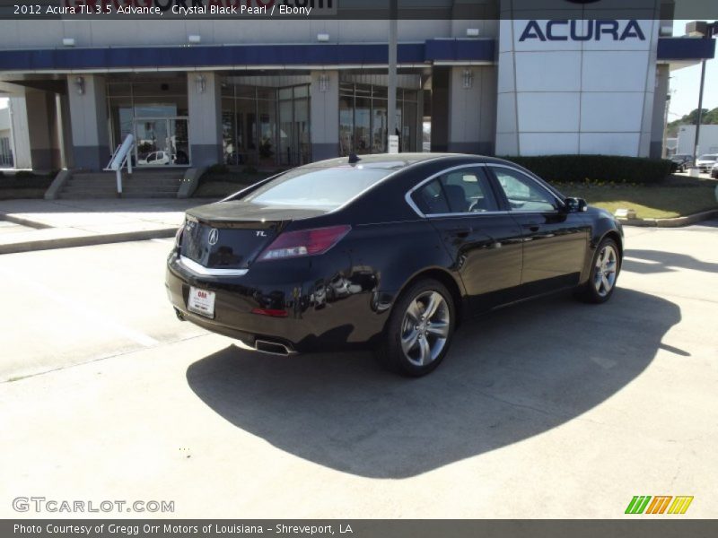 Crystal Black Pearl / Ebony 2012 Acura TL 3.5 Advance