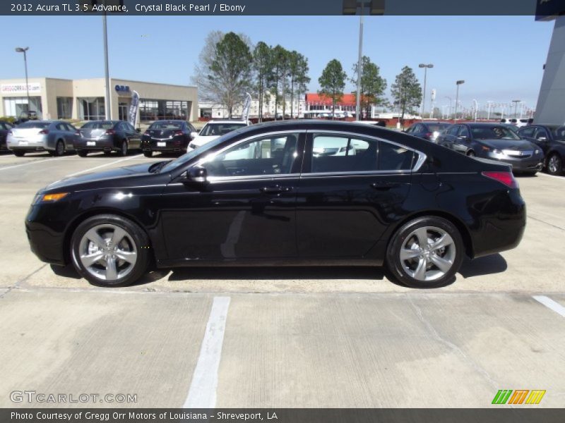 Crystal Black Pearl / Ebony 2012 Acura TL 3.5 Advance