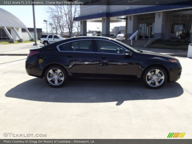 Crystal Black Pearl / Ebony 2012 Acura TL 3.5 Advance