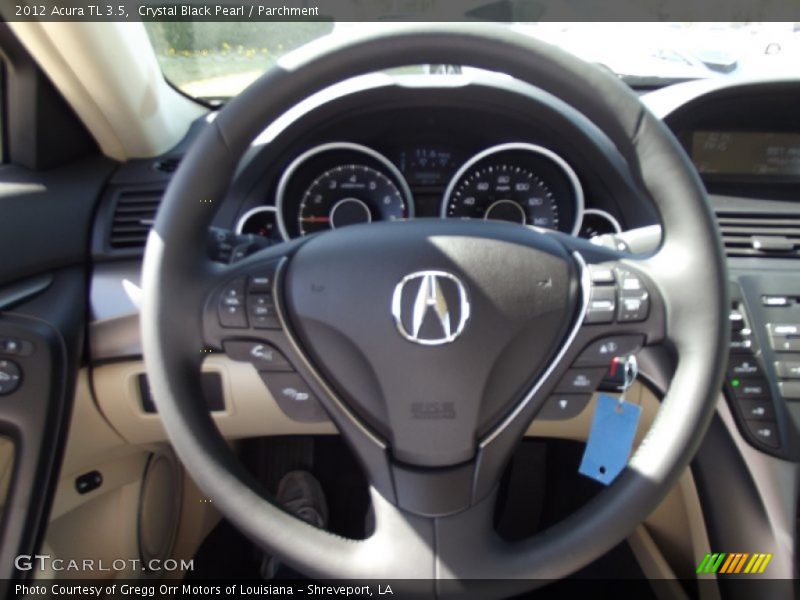 Crystal Black Pearl / Parchment 2012 Acura TL 3.5