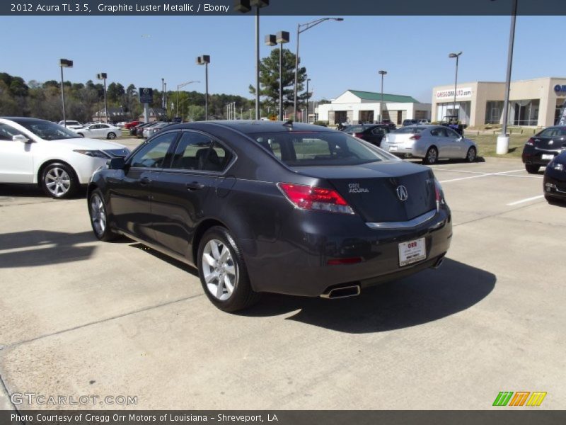 Graphite Luster Metallic / Ebony 2012 Acura TL 3.5