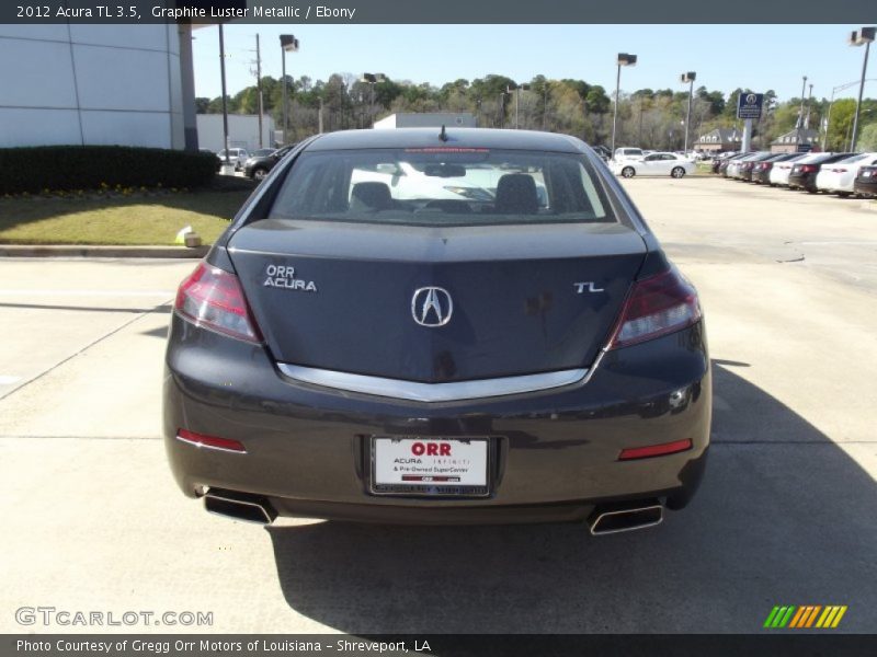 Graphite Luster Metallic / Ebony 2012 Acura TL 3.5