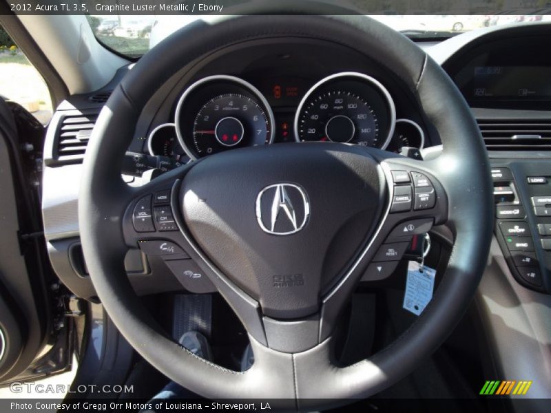 Graphite Luster Metallic / Ebony 2012 Acura TL 3.5