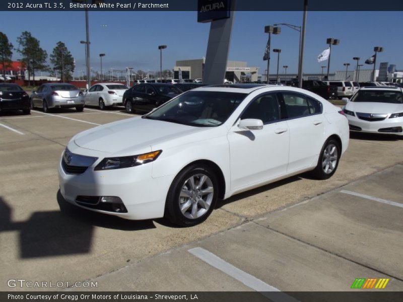 Bellanova White Pearl / Parchment 2012 Acura TL 3.5