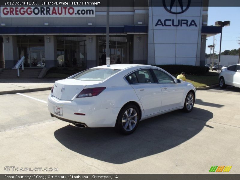 Bellanova White Pearl / Parchment 2012 Acura TL 3.5