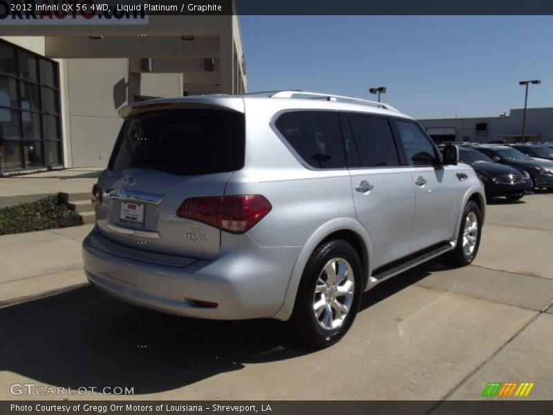 Liquid Platinum / Graphite 2012 Infiniti QX 56 4WD