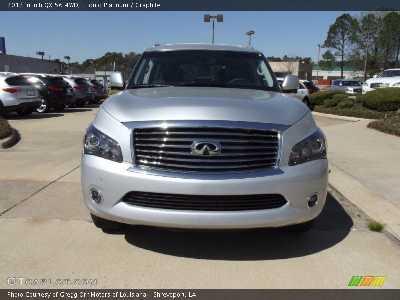Liquid Platinum / Graphite 2012 Infiniti QX 56 4WD