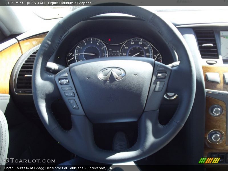 Liquid Platinum / Graphite 2012 Infiniti QX 56 4WD