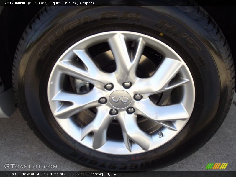 Liquid Platinum / Graphite 2012 Infiniti QX 56 4WD