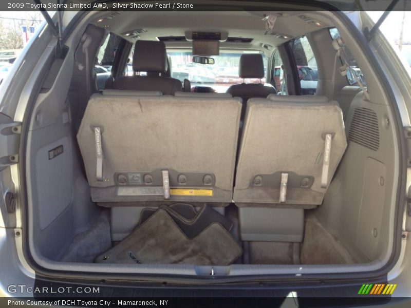 Silver Shadow Pearl / Stone 2009 Toyota Sienna Limited AWD