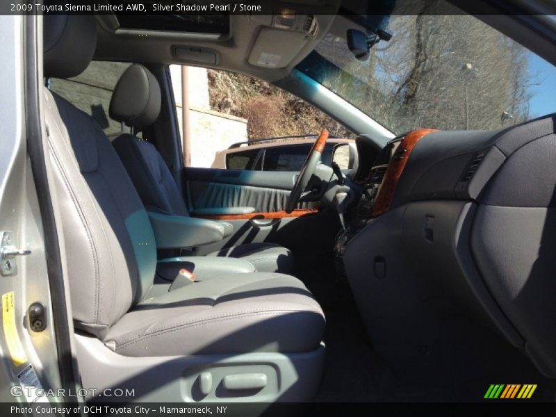 Silver Shadow Pearl / Stone 2009 Toyota Sienna Limited AWD