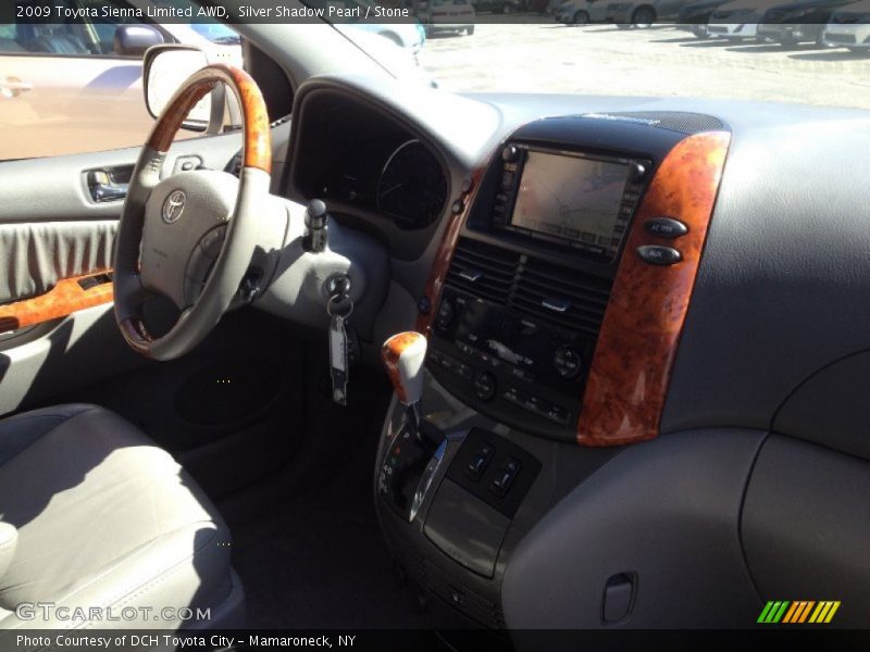 Silver Shadow Pearl / Stone 2009 Toyota Sienna Limited AWD