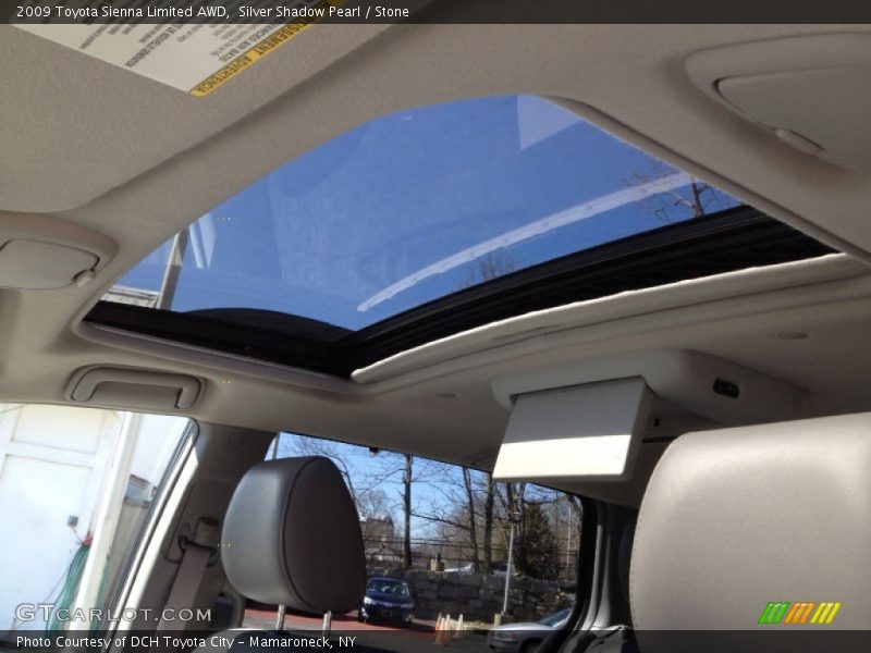 Silver Shadow Pearl / Stone 2009 Toyota Sienna Limited AWD