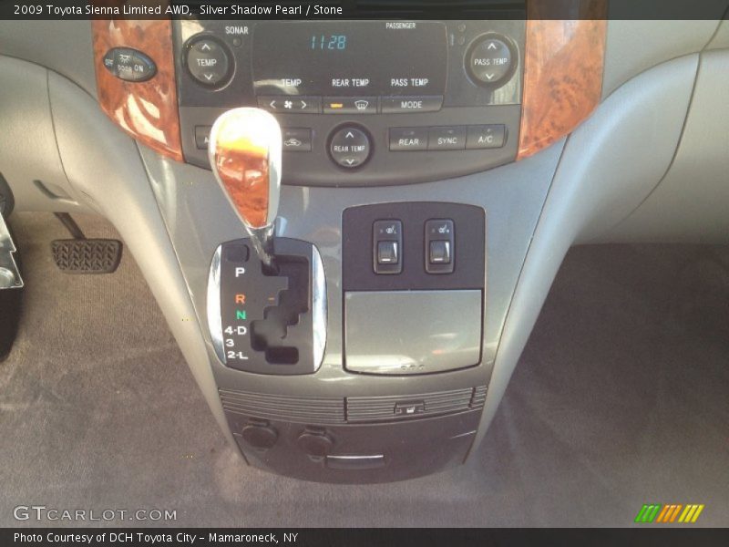 Silver Shadow Pearl / Stone 2009 Toyota Sienna Limited AWD
