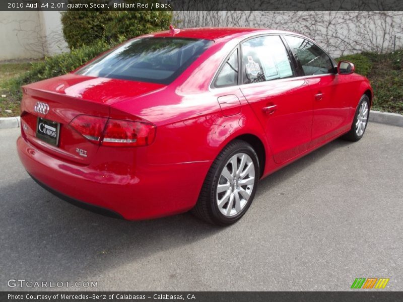 Brilliant Red / Black 2010 Audi A4 2.0T quattro Sedan