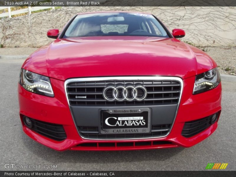 Brilliant Red / Black 2010 Audi A4 2.0T quattro Sedan