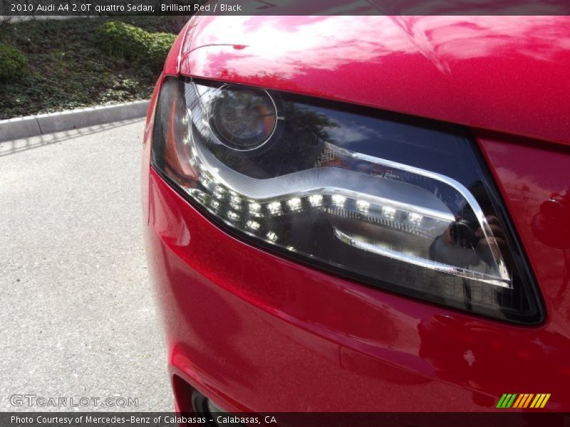 Brilliant Red / Black 2010 Audi A4 2.0T quattro Sedan