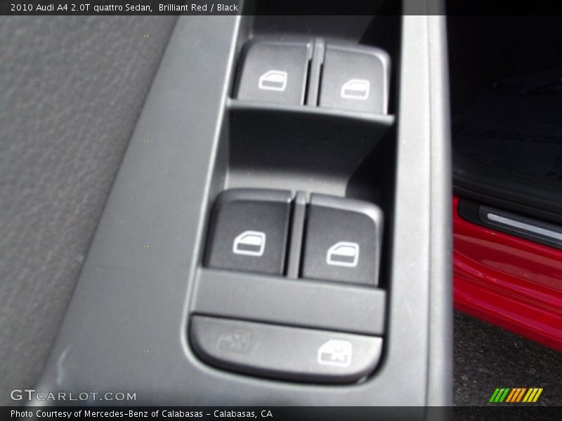Brilliant Red / Black 2010 Audi A4 2.0T quattro Sedan