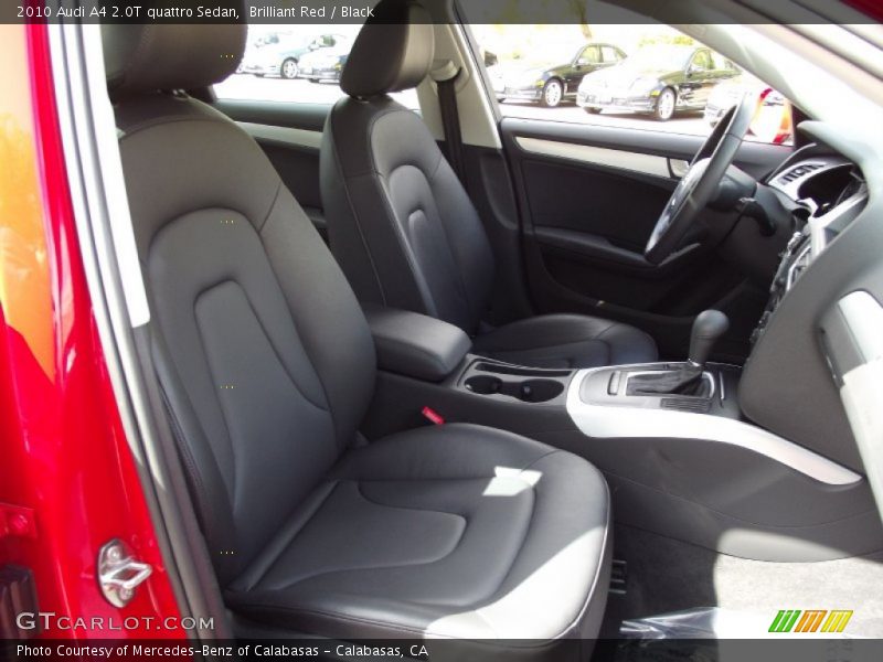 Brilliant Red / Black 2010 Audi A4 2.0T quattro Sedan